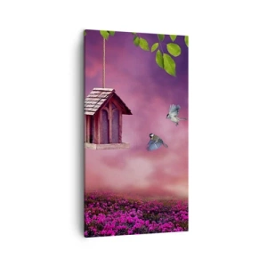 Bild auf Leinwand - Leinwandbild - Einladung zum Abendessen - 45x80 cm