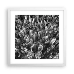 Poster in einem weißen Rahmen - Immer höher und höher - 40x40 cm