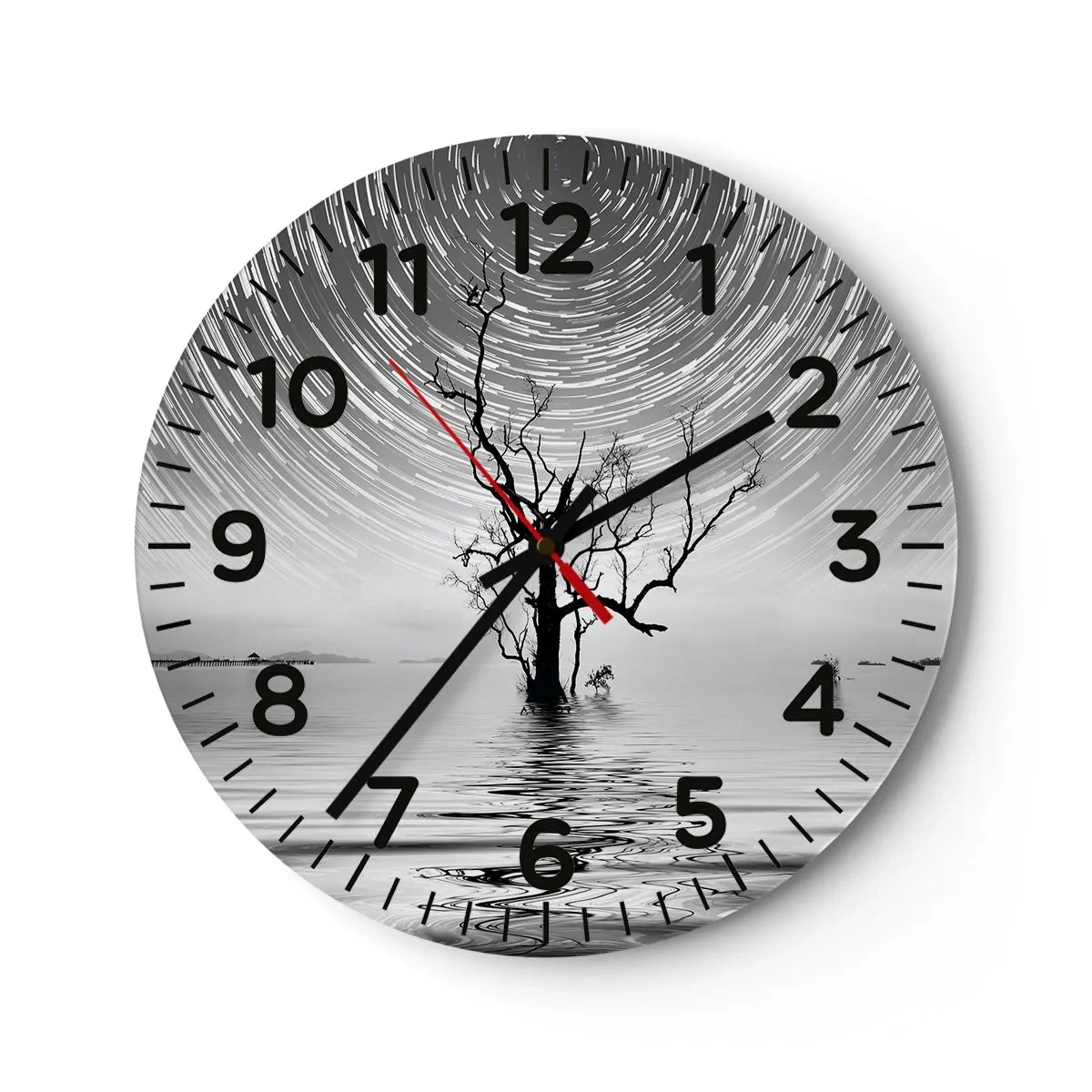 Wanduhr - Glasuhr - Eine Sinfonie der Natur - 30x30 cm