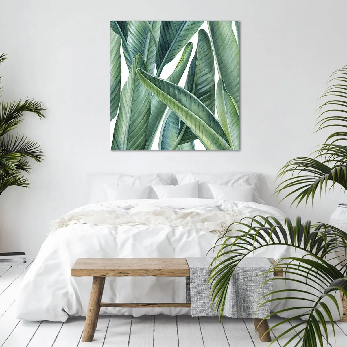 Bild auf Leinwand - Leinwandbild - An und für sich Grün - 50x50 cm
