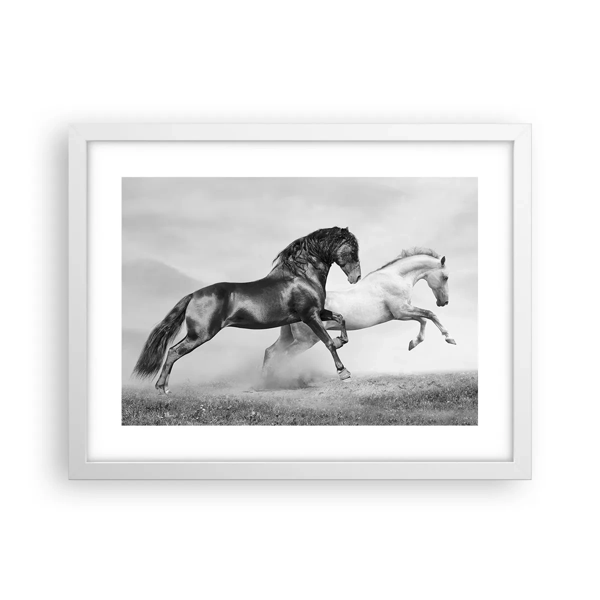 Poster in einem weißen Rahmen - Engel und Dämonen - 40x30 cm