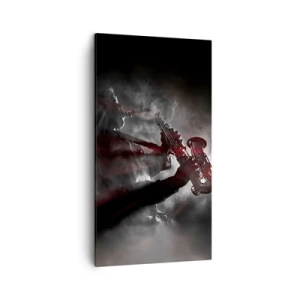 Bild auf Leinwand - Leinwandbild - In den Dämpfen des Jazz - 45x80 cm