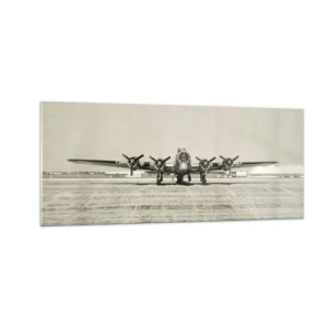 Glasbild - Bild auf glas - Wie immer bereit - 100x40 cm