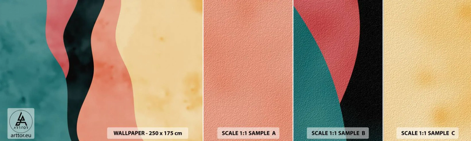 Fototapeten Muster Selbstklebend Deluxe Sticker - Konforme Nichtkonformität - Abstraktion, Stück, Moderne Kunst. - 100x30 cm