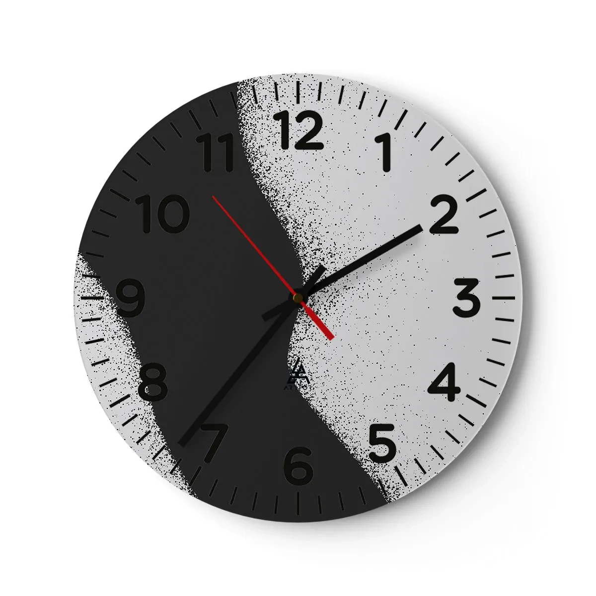 Wanduhr - Glasuhr - Flüssiges Gleichgewicht - 30x30 cm