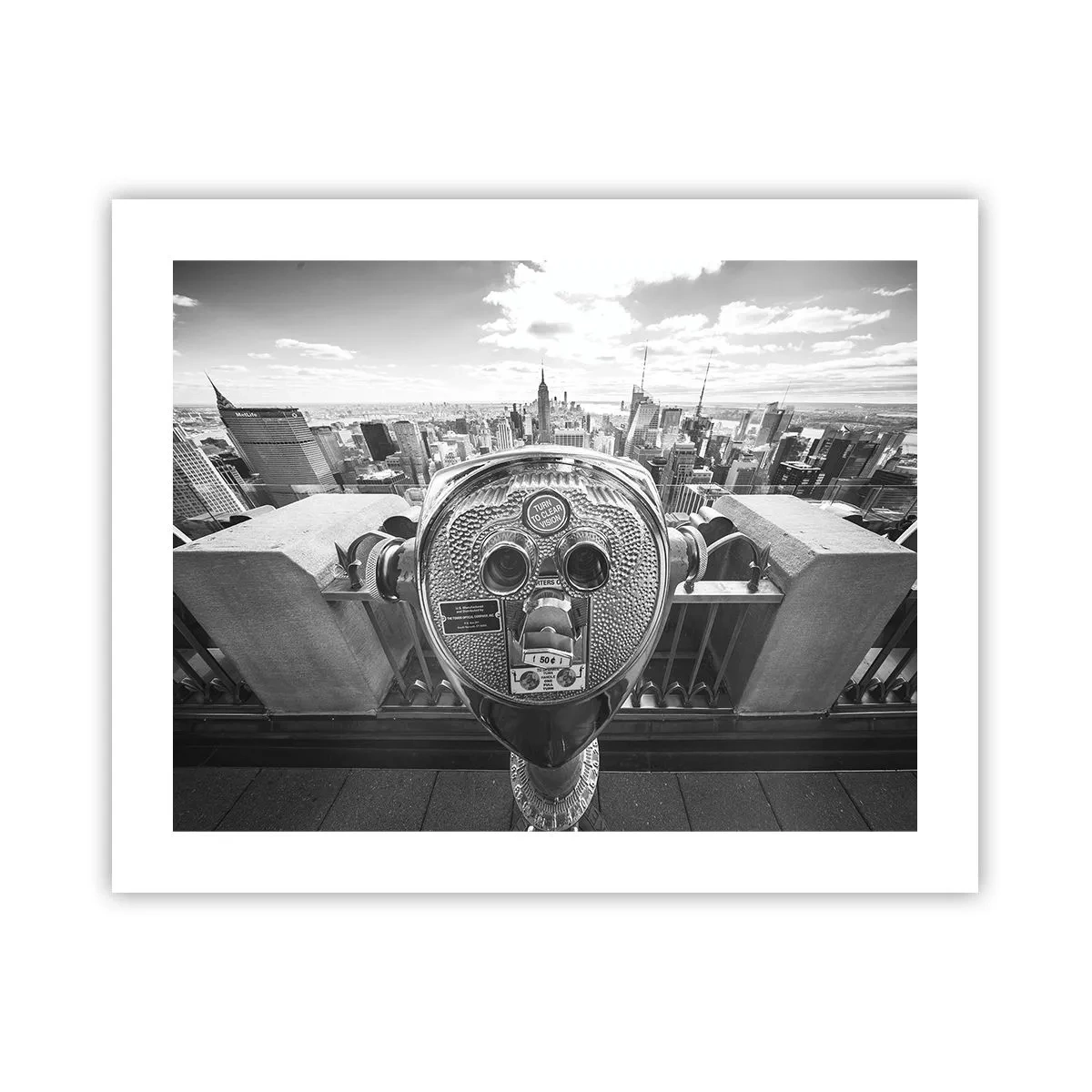 Poster - Stadt über den Städten - 50x40 cm