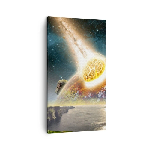 Bild auf Leinwand - Leinwandbild - Kosmisches Drama - 45x80 cm