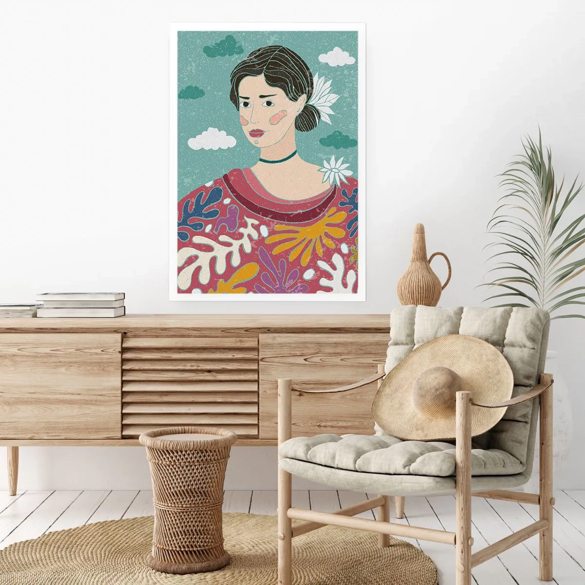 Poster - Mit Melancholie im Blick - 30x40 cm