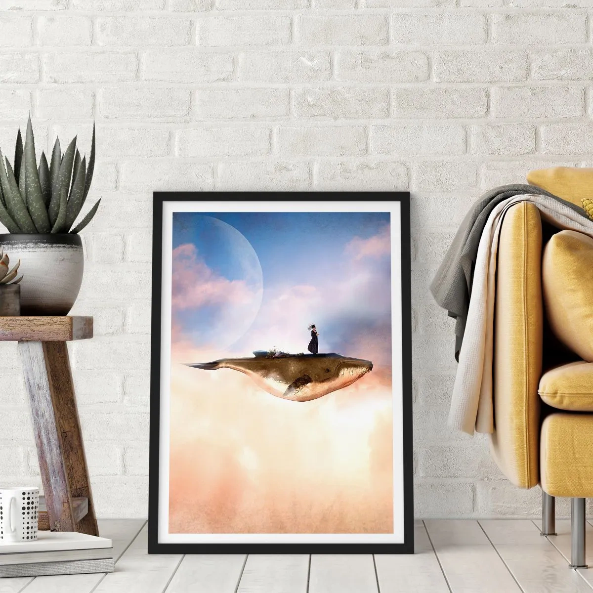 Poster in einem schwarzem Rahmen - Eine echte Reise - 30x40 cm