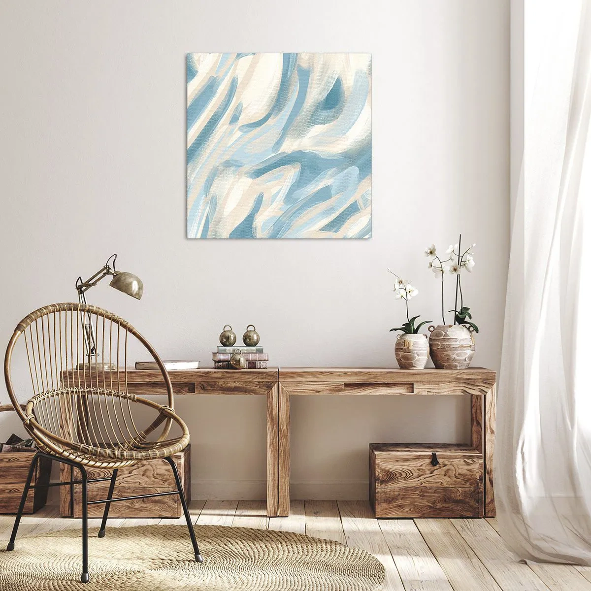 Bild auf Leinwand - Leinwandbild - Frühlingsbrisen - 50x50 cm