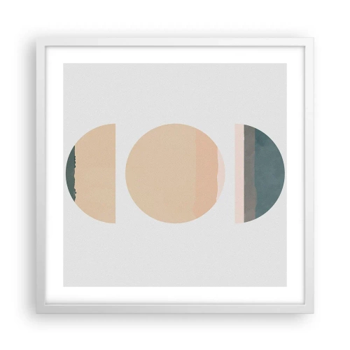 Poster in einem weißen Rahmen - Ein Rad hinter dem anderen… - 50x50 cm