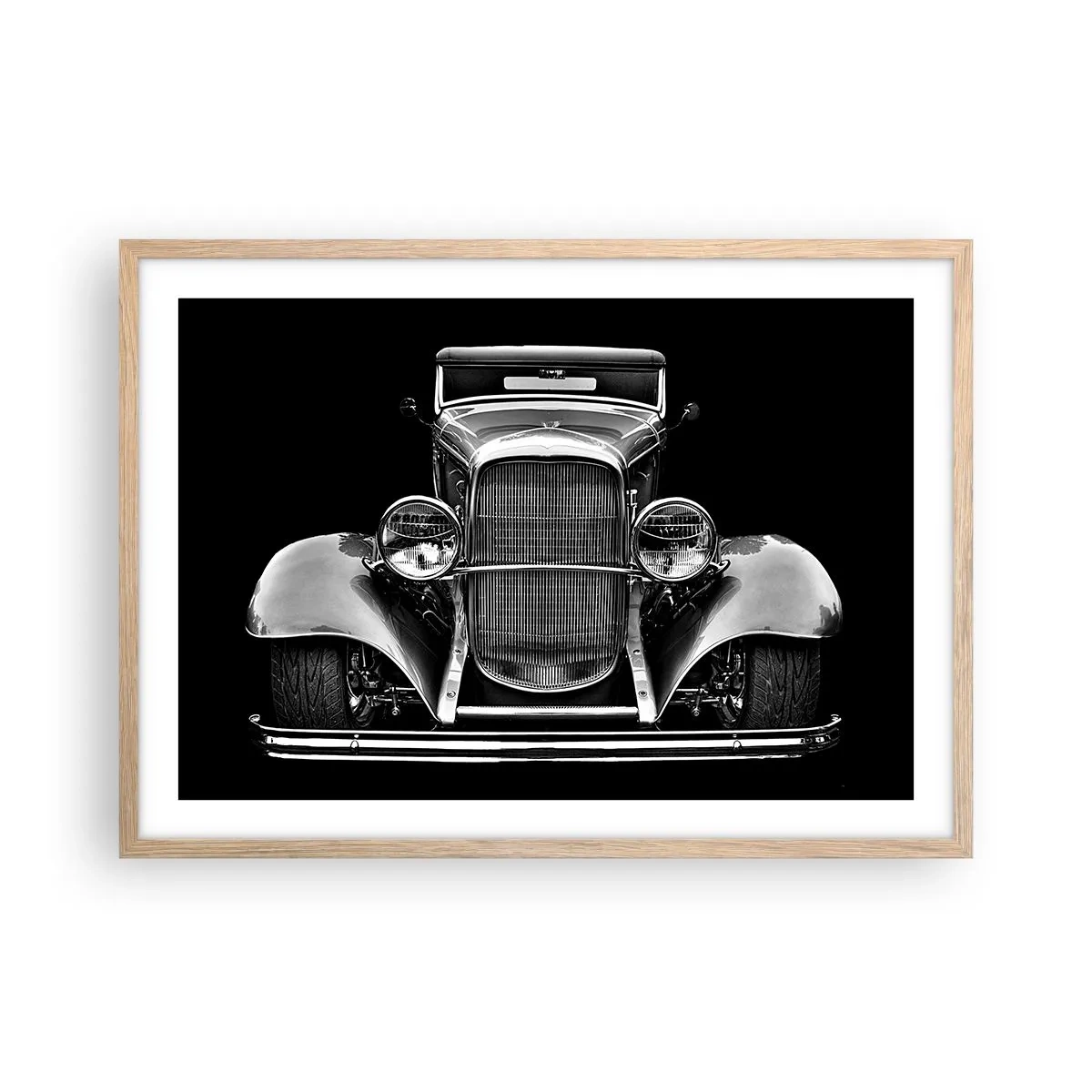 Poster in einem Rahmen aus heller Eiche - Wahrer Gentleman - 70x50 cm