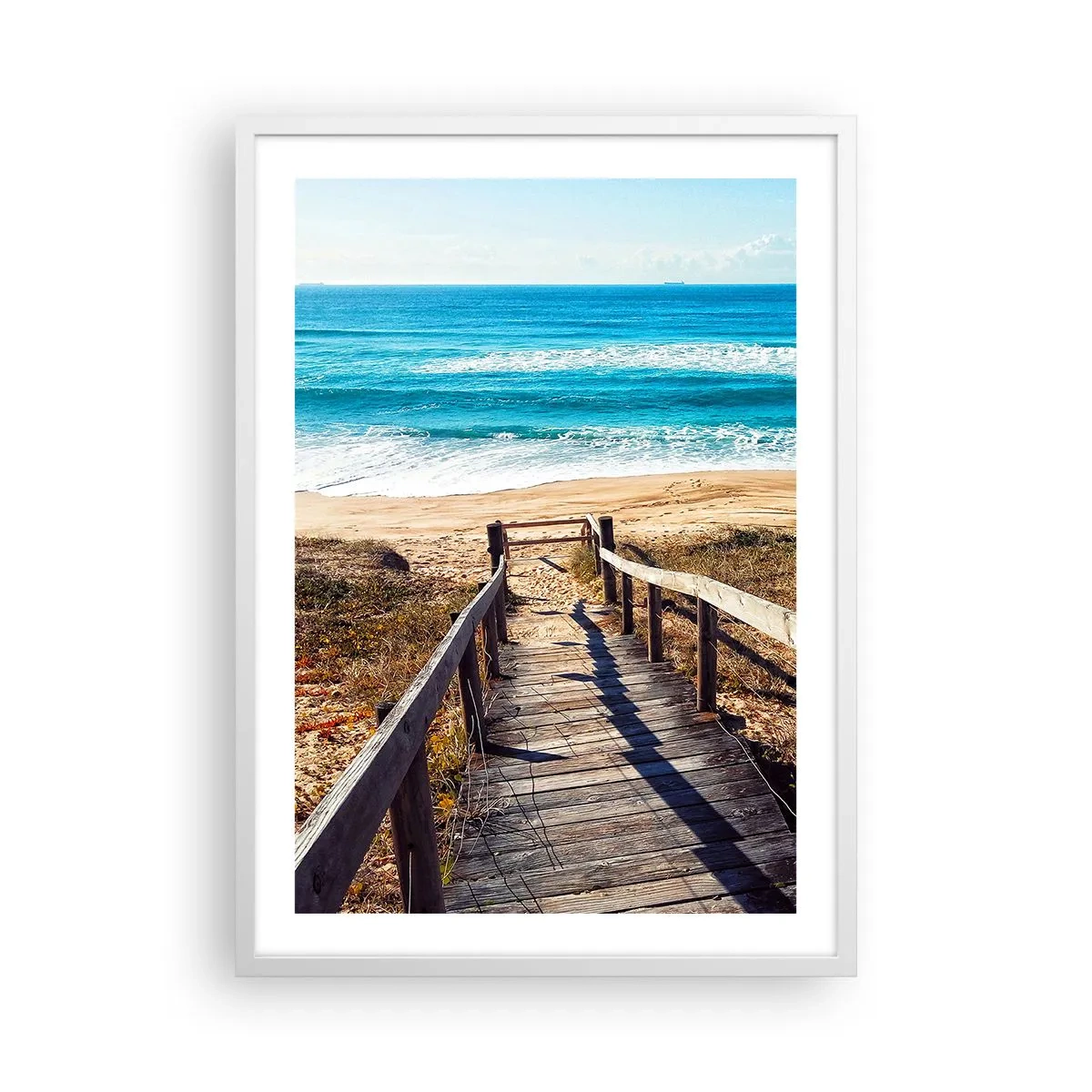 Poster in einem weißen Rahmen - Lauf! - 50x70 cm