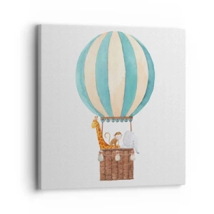 Bild auf Leinwand - Leinwandbild - Fantastische Reise - 30x30 cm