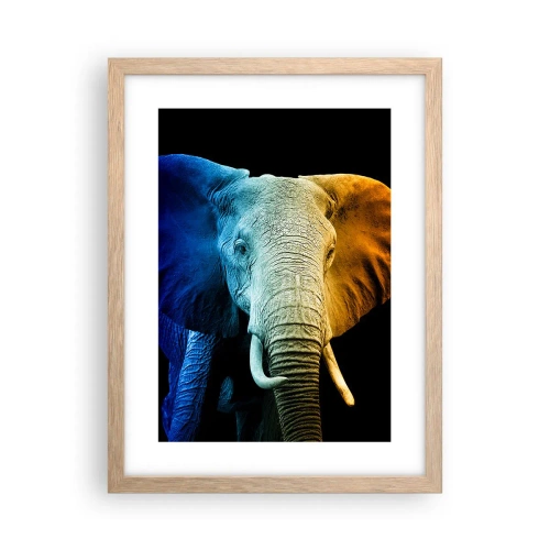 Poster in einem Rahmen aus heller Eiche - Exzentrisch, kein Verrückter - 30x40 cm