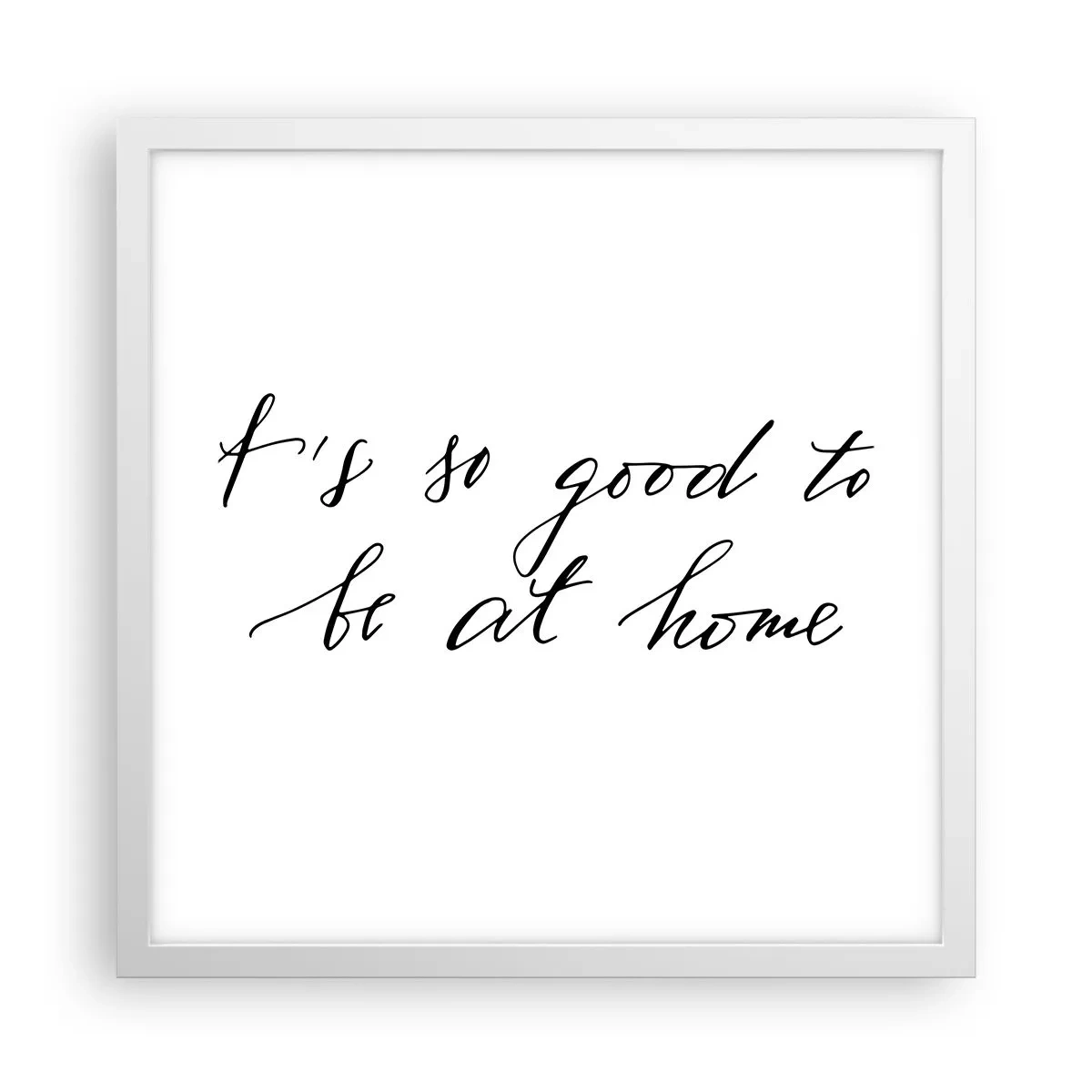 Poster in einem weißen Rahmen - Die ganze Wahrheit - 40x40 cm