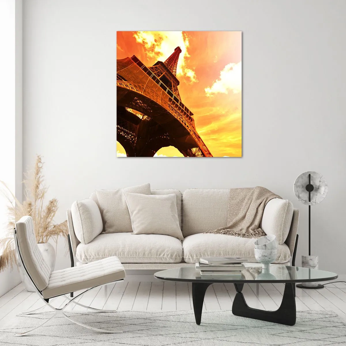 Glasbild - Bild auf glas - Monumental, weil es mit der Sonne vergoldet ist - 70x70 cm