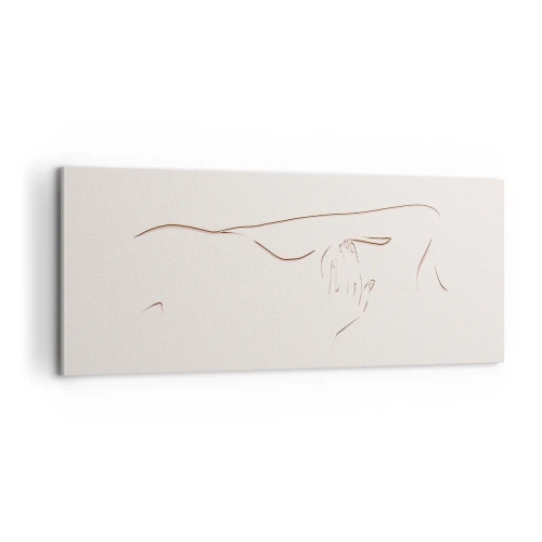 Bild auf Leinwand - Leinwandbild - Die Form des Verlangens - 100x40 cm