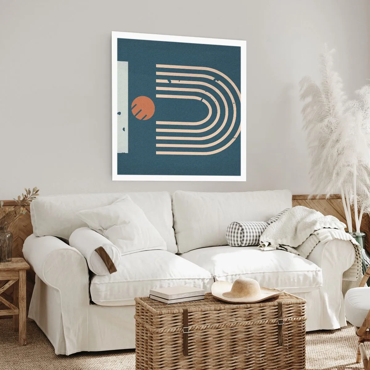 Poster - Geometrie auf dem Granatapfel - 60x60 cm