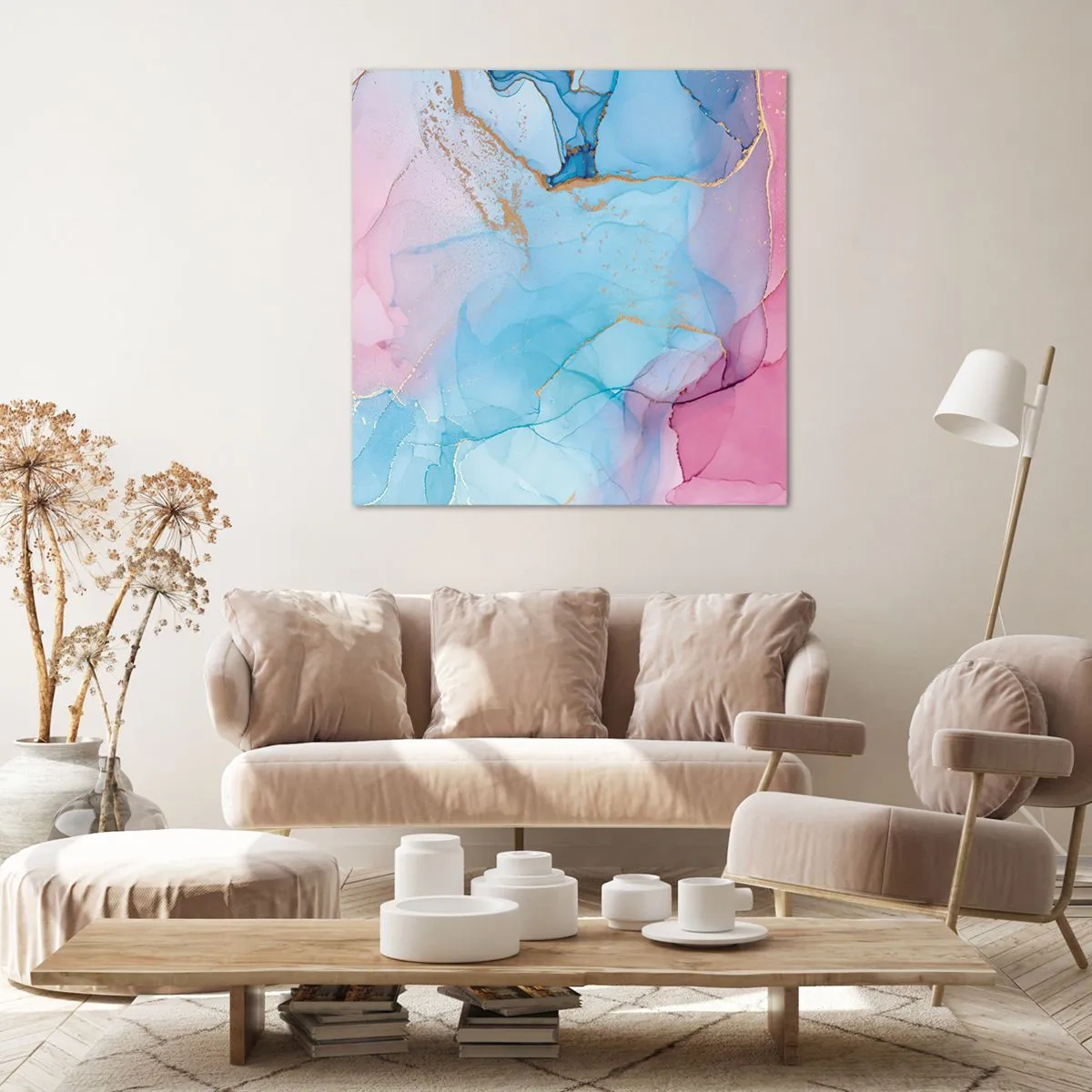 Bild auf Leinwand - Leinwandbild - Begegnung und Durchdringung - 30x30 cm