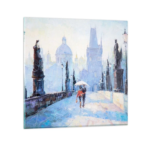 Glasbild - Bild auf glas - Der Regen muss uns verzaubert haben - 30x30 cm