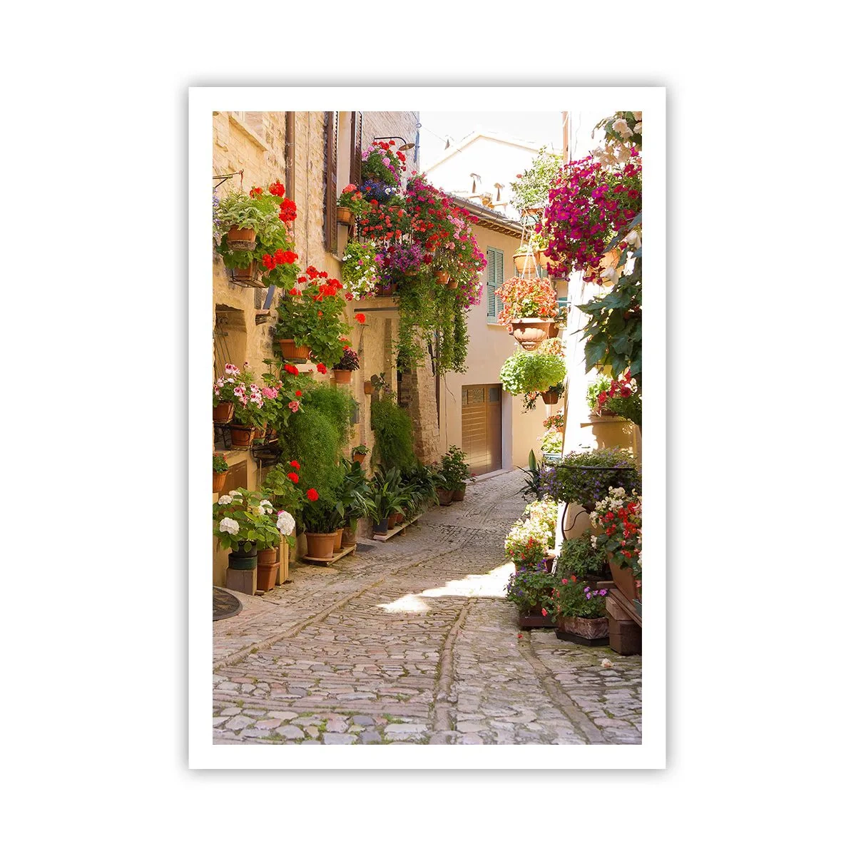 Poster - In der Flut Blumen - 70x100 cm