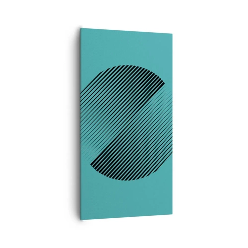 Bild auf Leinwand - Leinwandbild - Kreis – eine geometrische Variante - 65x120 cm