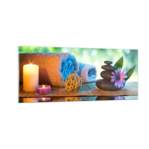 Glasbild - Bild auf glas - Zeit für den Körper - 100x40 cm