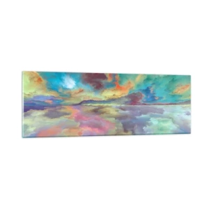 Glasbild - Bild auf glas - Zwei Himmel - 90x30 cm