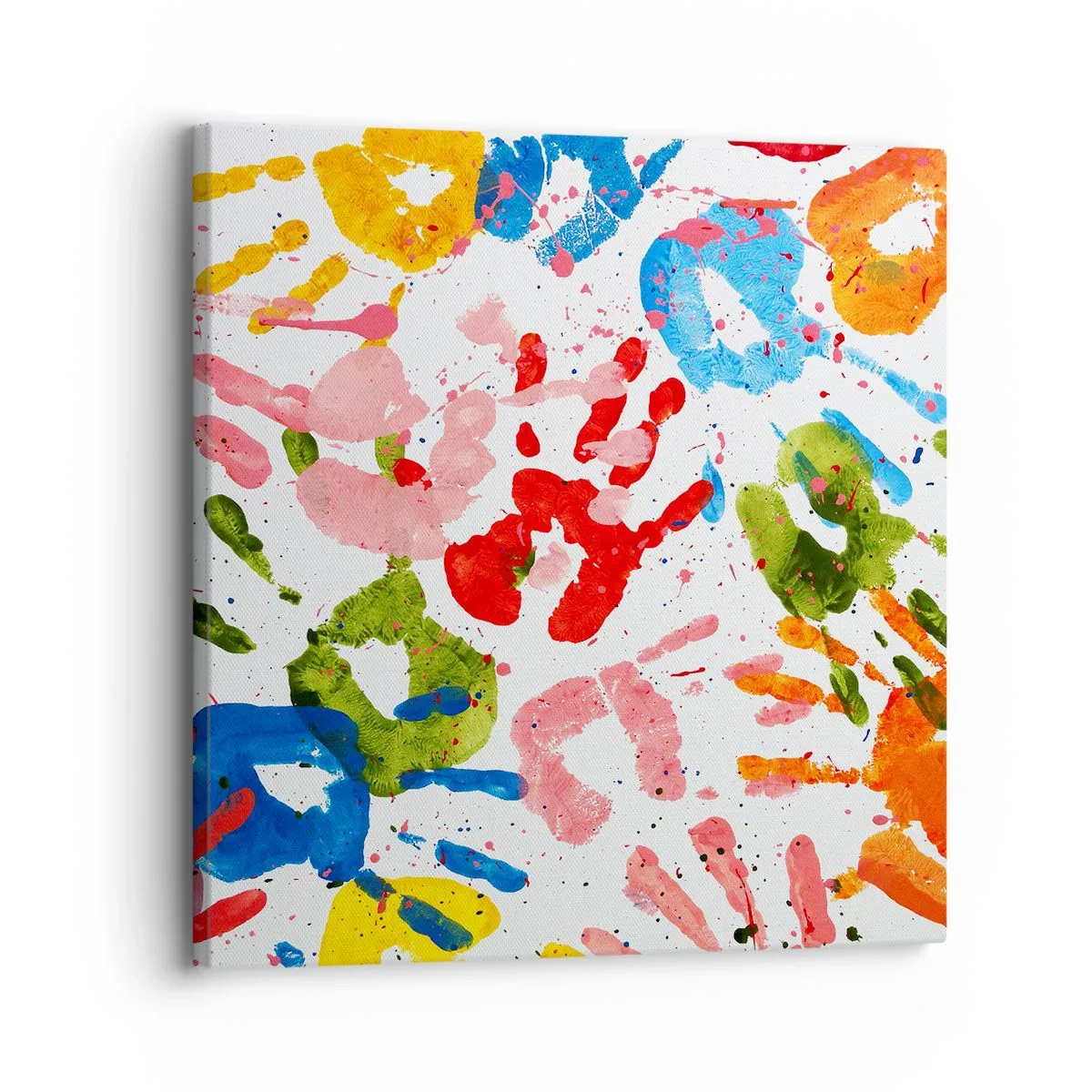 Bild auf Leinwand - Leinwandbild - Folgen Sie den Spuren - 30x30 cm