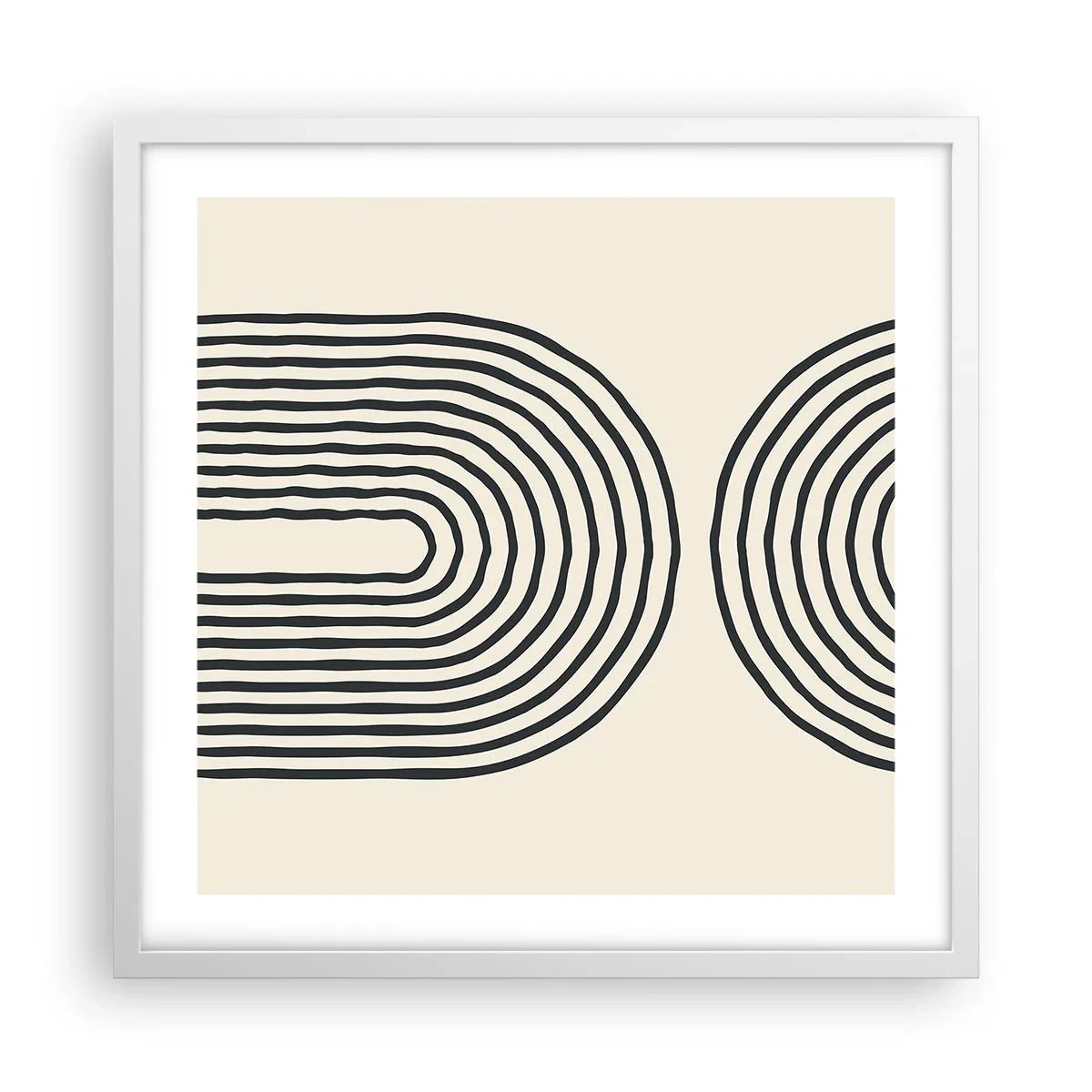 Poster in einem weißen Rahmen - In einem Moment ... - 50x50 cm