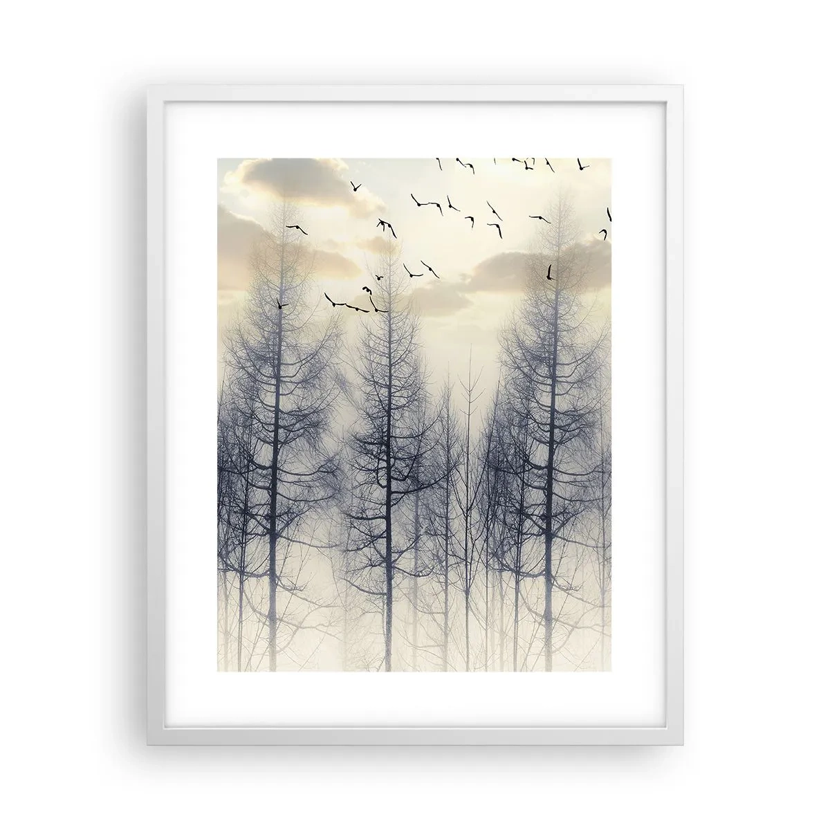 Poster in einem weißen Rahmen - Waldgeister - 40x50 cm