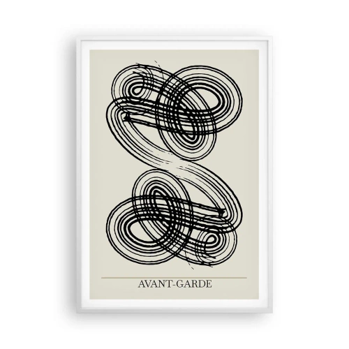 Poster in einem weißen Rahmen - Es kam spontan heraus - 70x100 cm