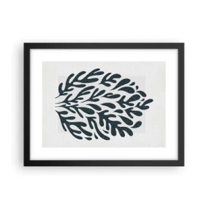 Poster in einem schwarzem Rahmen - Formen der Natur - 40x30 cm