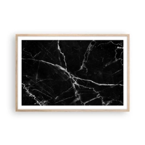 Poster in einem Rahmen aus heller Eiche - Geheimleben des Steins - 91x61 cm