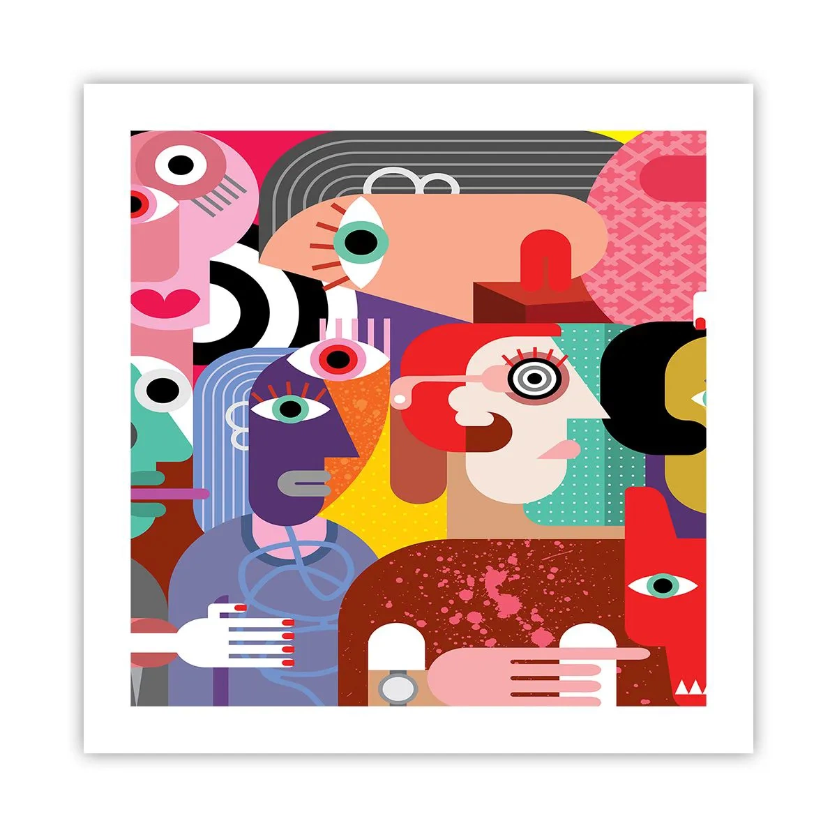 Poster - Wir sind von Herrn Picasso - 50x50 cm