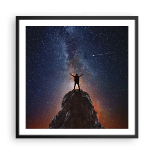 Poster in einem schwarzem Rahmen - Die Macht ist mit mir! - 60x60 cm