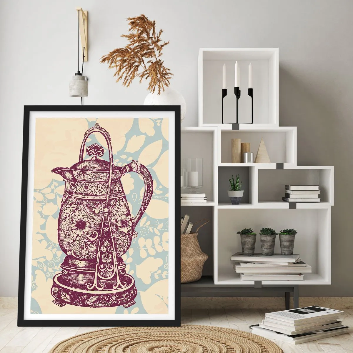 Poster in einem schwarzem Rahmen - Schönheit des Alltags - 30x40 cm