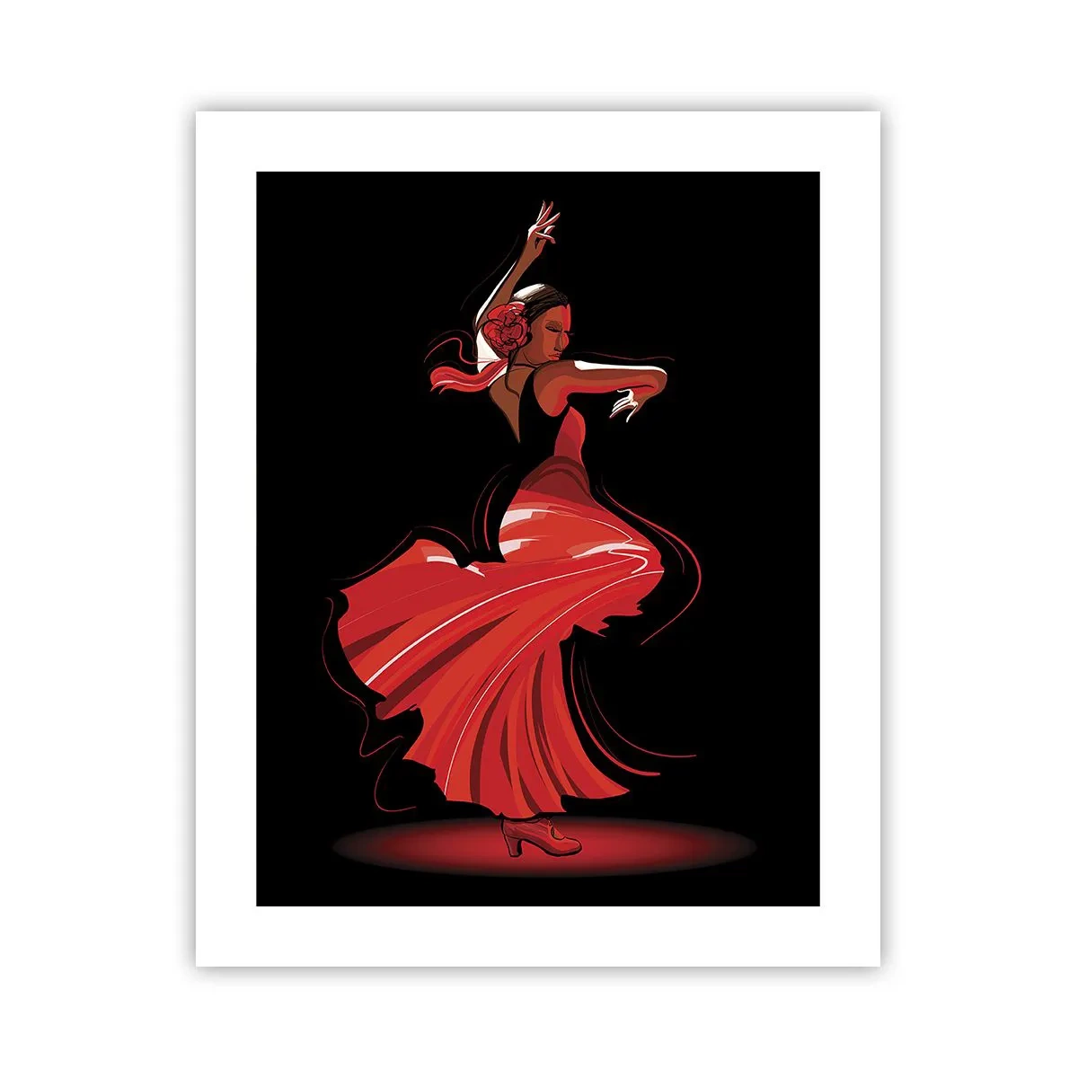 Poster - Der feurige Geist des Flamenco - 40x50 cm