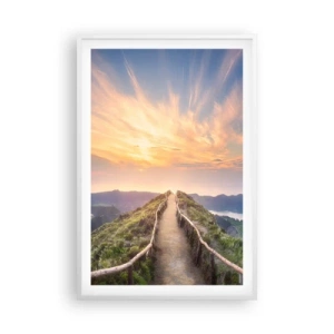 Poster in einem weißen Rahmen - Nah am Himmel - 61x91 cm