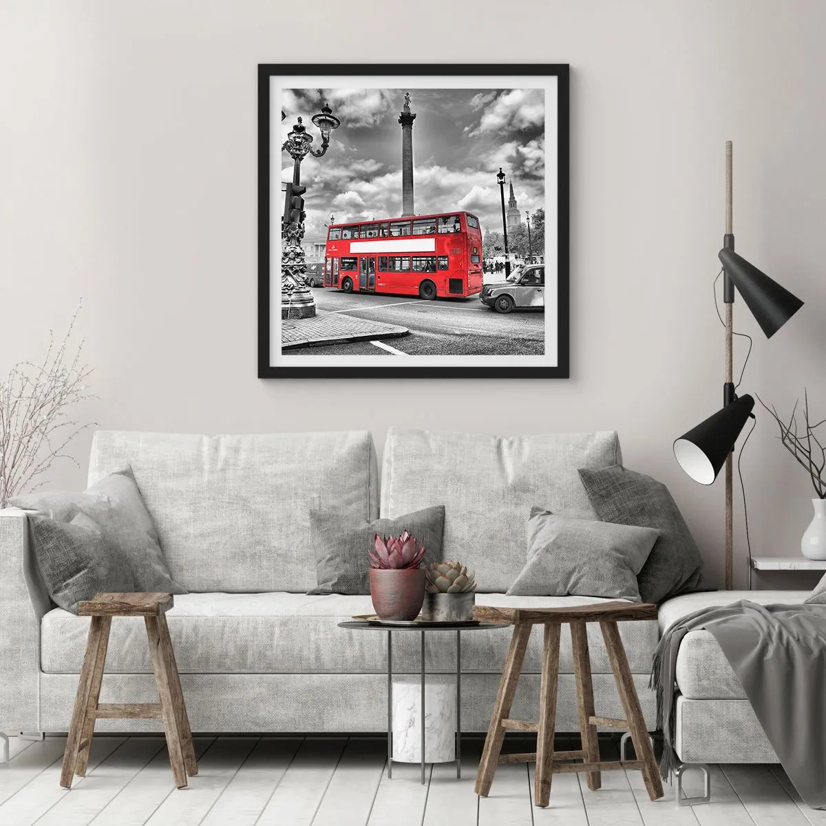 Poster in einem schwarzem Rahmen - Der wahre Blutkreislauf der Stadt - 50x50 cm