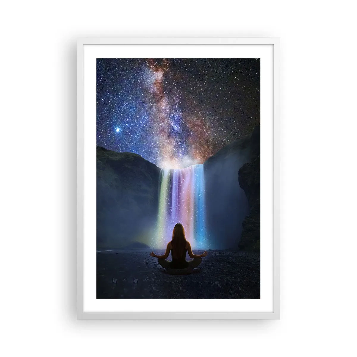 Poster in einem weißen Rahmen - Absolute Harmonie - 50x70 cm