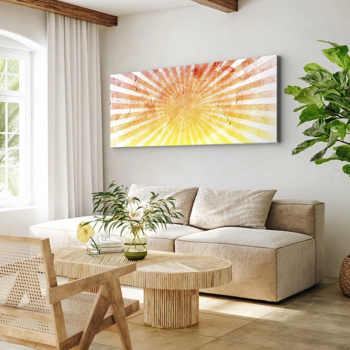 Bild auf Leinwand - Leinwandbild - Sonnenaufgänge und Sonnenuntergänge - 90x30 cm