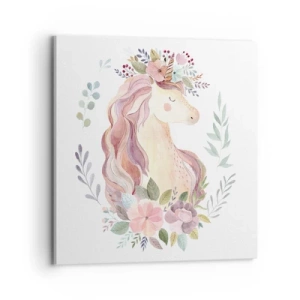 Bild auf Leinwand - Leinwandbild - Eine Einladung in die Welt der Märchen - 70x70 cm