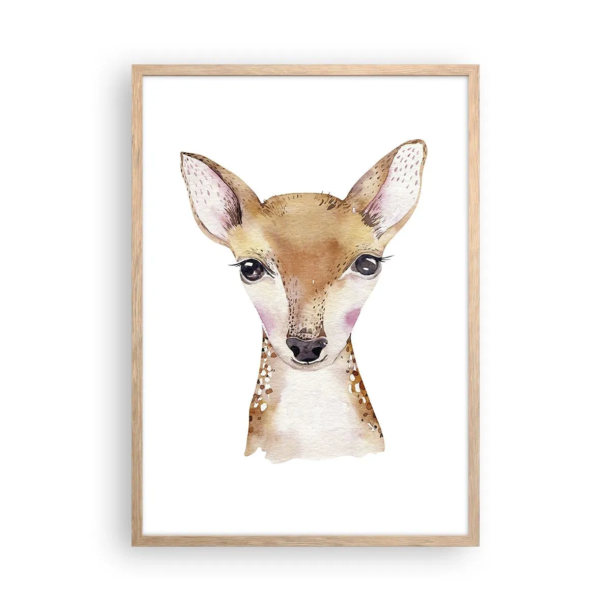 Poster in einem Rahmen aus heller Eiche - Die Natur der Unschuld - 50x70 cm