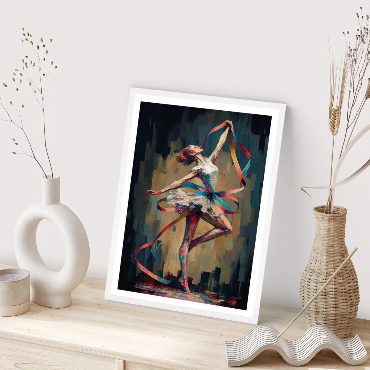 Poster in einem weißen Rahmen - Bandtanz - 61x91 cm