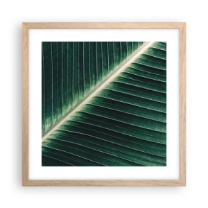 Poster in einem Rahmen aus heller Eiche - Rhythmus der Natur - 40x40 cm