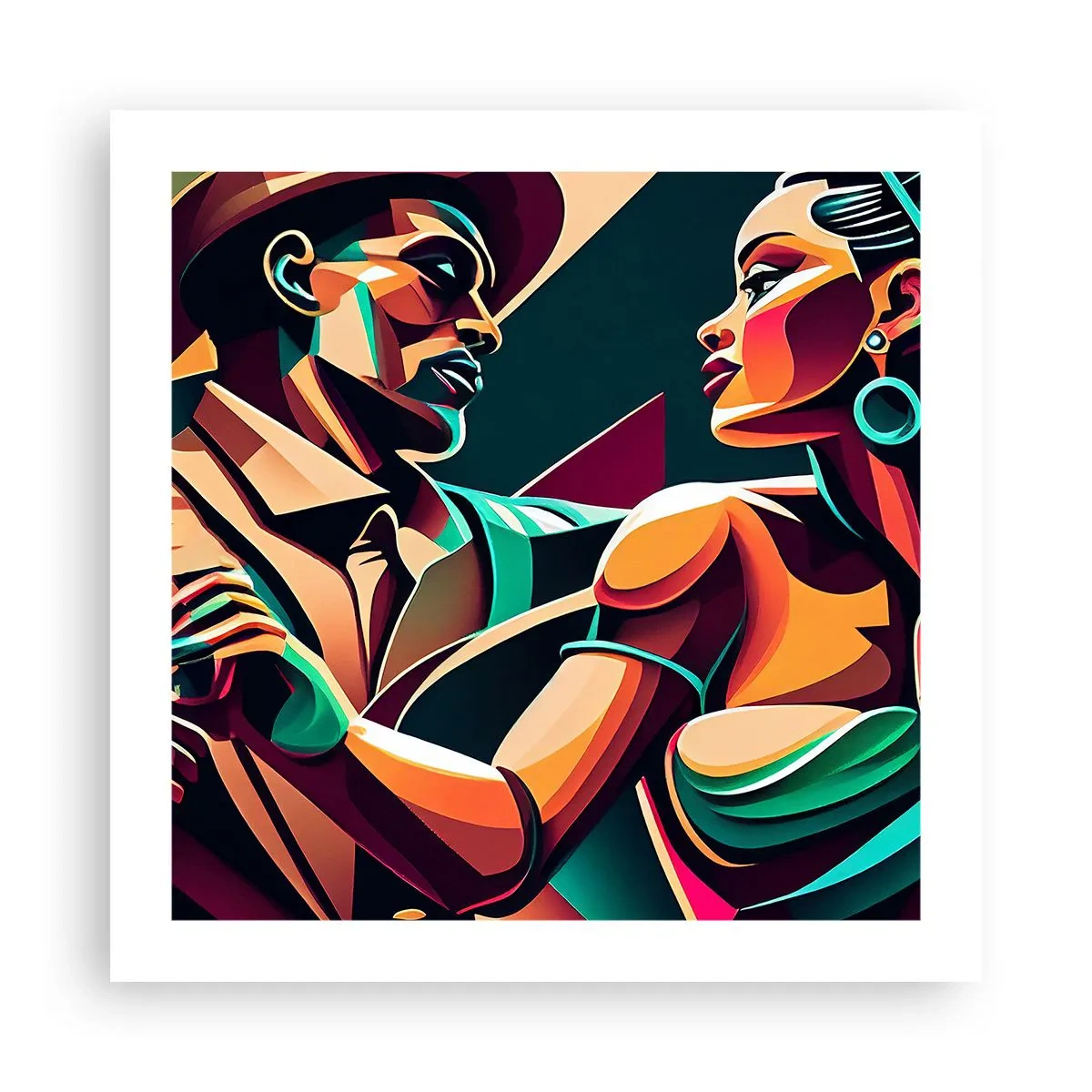 Poster - Im Rhythmus des Herzens - 50x50 cm