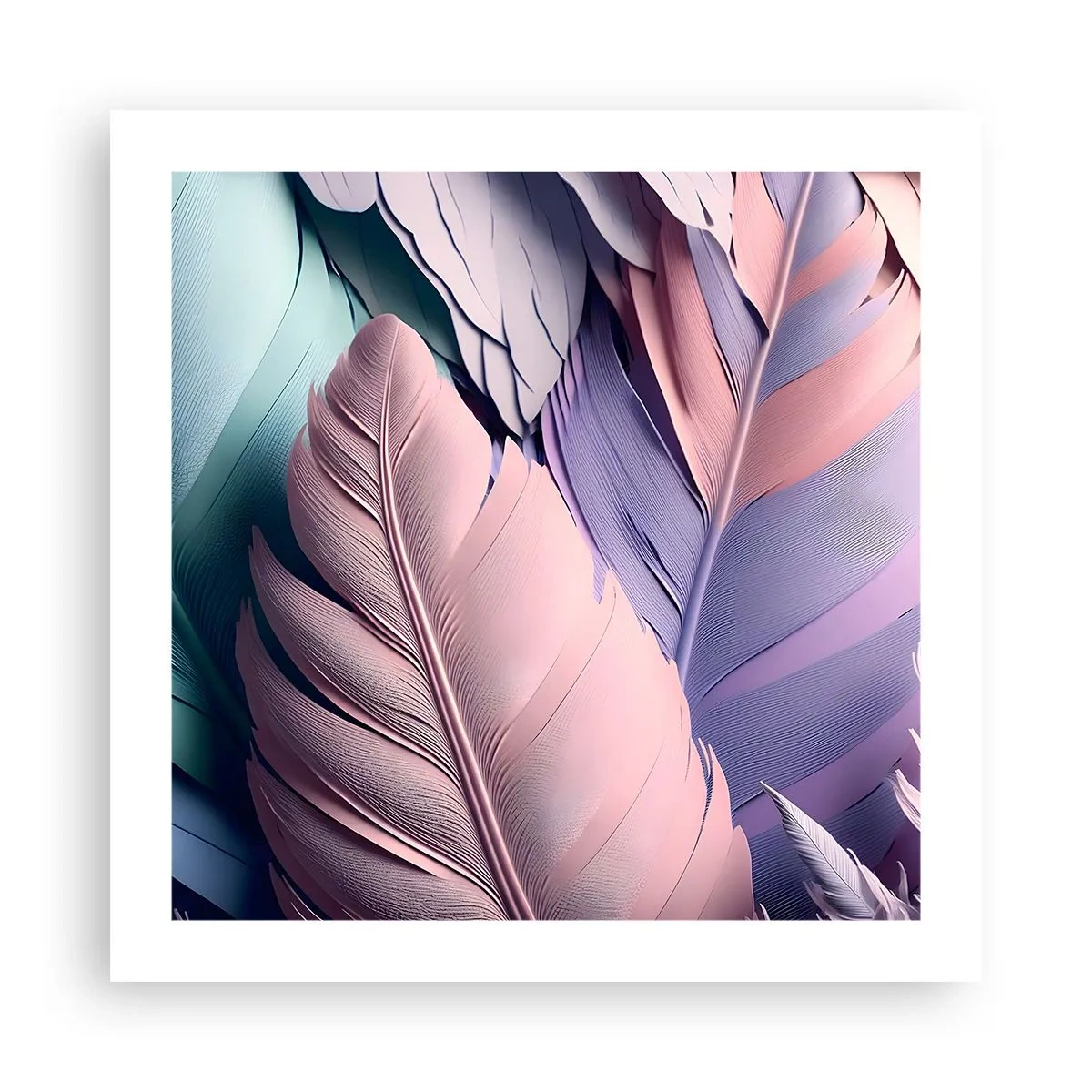 Poster - Vogel-Chic - 50x50 cm