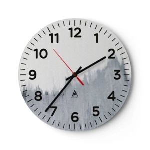 Wanduhr - Glasuhr - Mysteriöse Aufzeichnung - 40x40 cm